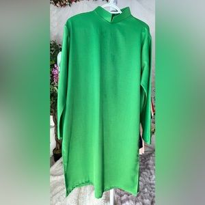 ao dai lụa cach Tan Nam, New Vietnamese man dress top tay thi 
size 2XL Vietnam